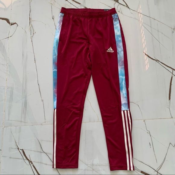 Adidas Men's Soccer Burgundy Tiro Track Pants Regular Tapered Leg Size L - Picture 2 of 16